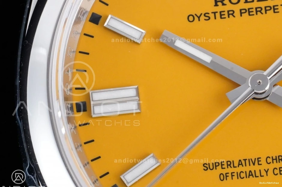 1:1 V Yellow Perpetual 126000 Dial VSF Oyster 36mm Best 973 Edition Steel MoistureWicking 904L DD3230 0421